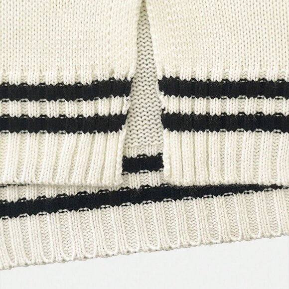 Casual Women's fun print Vneck Knit sweater - Picture 5 of 7